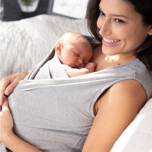 Seraphine skin to skin grey sleeveless top small